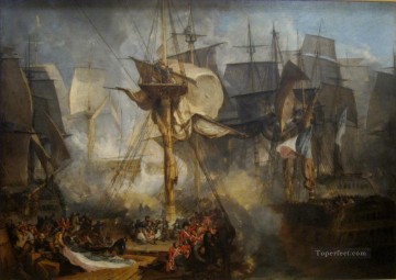  battle Canvas - Joseph Mallord William Turner naval battle